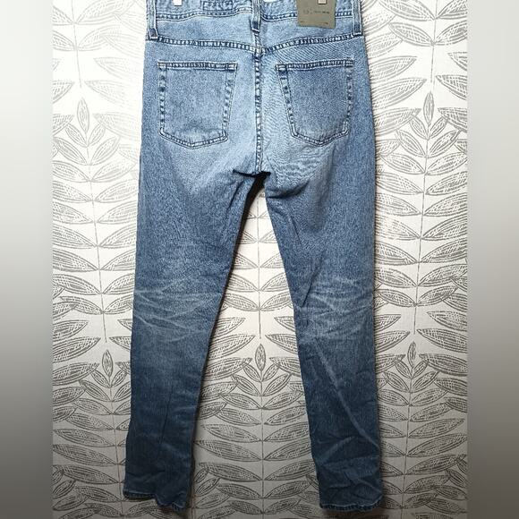 AG Ag-ed Jeans Straight Leg Blue Denim Stretch - Picture 4 of 7